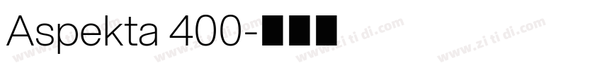 Aspekta 400字体转换